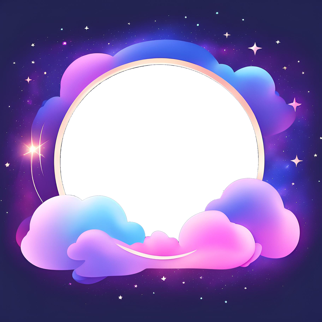 Purple Galaxy-themed Photo Frame