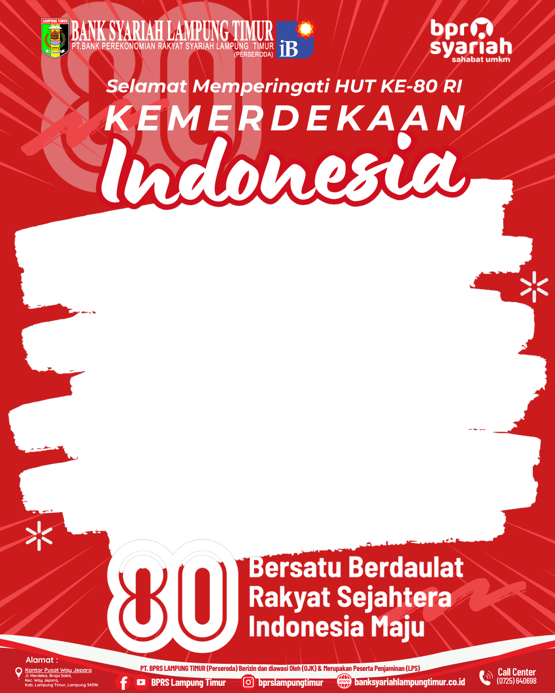 HUT KE-80 RI BPRS LAMPUNG TIMUR