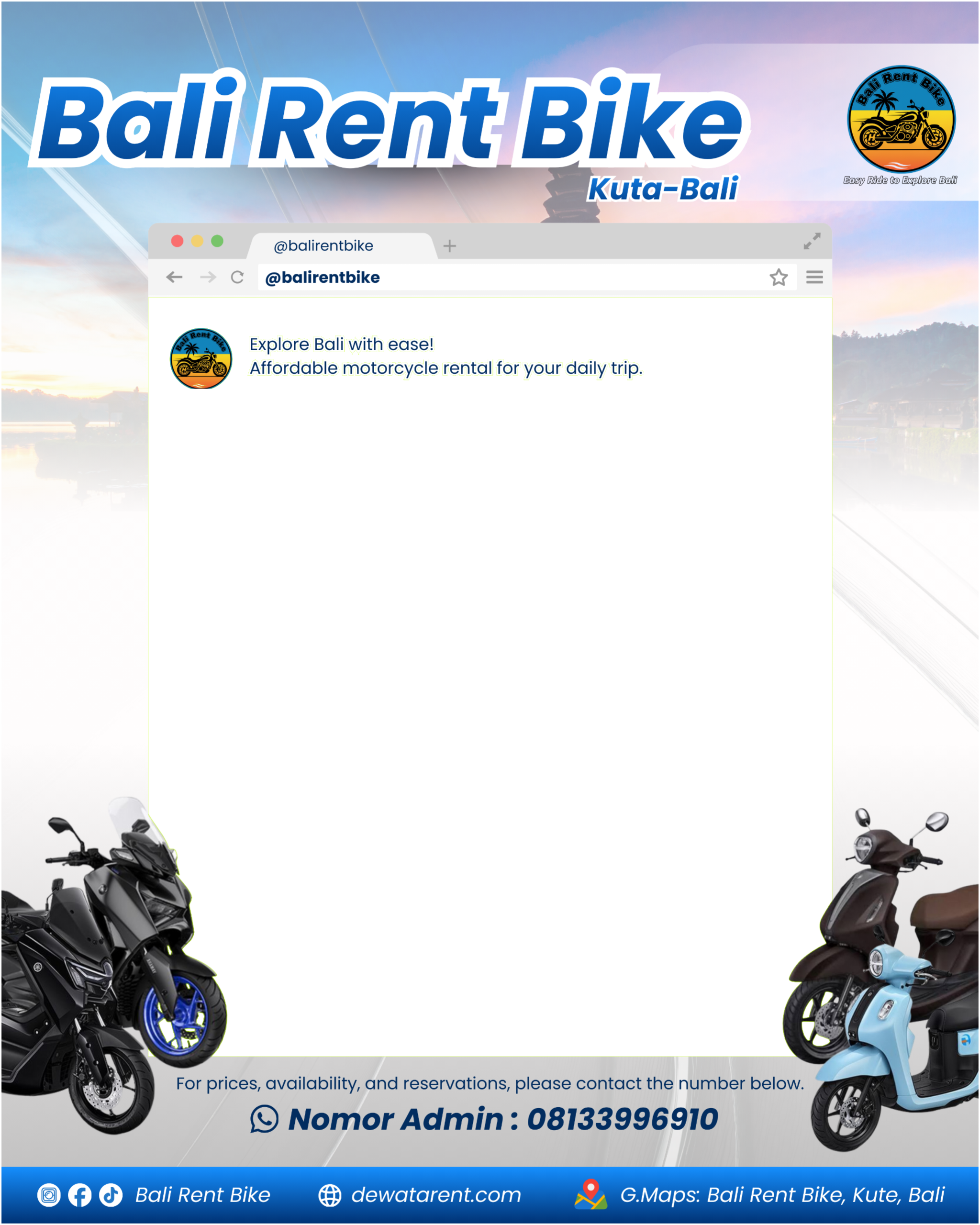 Bali Rent bike 2