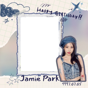 Frame of Jamie's birthday