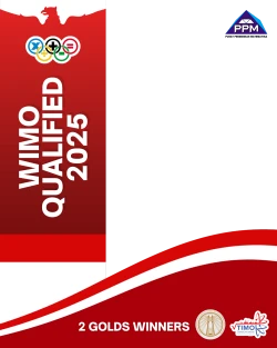 Frame of WIMO QUALIFIED 2025 - 2 Golds Winners