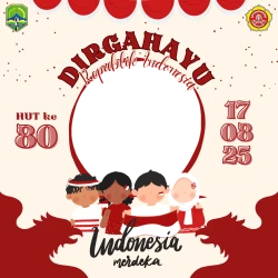 Frame of dirgahayu republik indonesia ke- 80