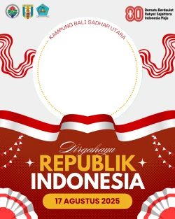Frame of DIRGAHAYU REPUBLIK INDONESIA KE - 80