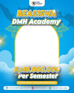 Frame of Beasiswa DMH Academy 2025