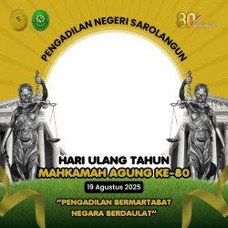 Frame of HUT Mahkamah Agung Ke-80