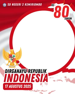 Frame of Dirgahayu Indonesia ke-80