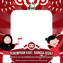 Frame of Perempuan Kuat, Bangsa Hebat!