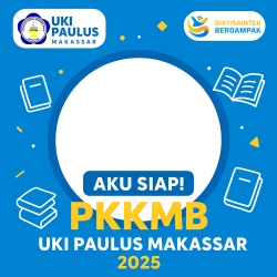 Frame of Aku Siap! PKKMB UKI Palus Makassar 2025