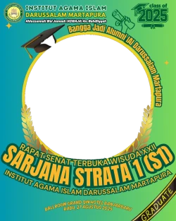 Frame of Frame Wisuda XXII IAI Darussalam Martapura
