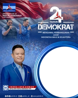 Frame of HUT 24 PARTAI DEMOKRAT DPD NTB