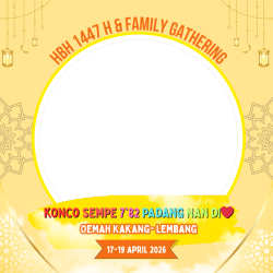 Frame of HBH 1447 H & Family Gathering Konco Sempe 7'82 Padang Nan di Hati