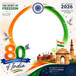 Frame of India 80th Independence Day 2026