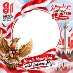 Frame of Frame Resmi HUT RI ke-81 Indonesia Maju 2026